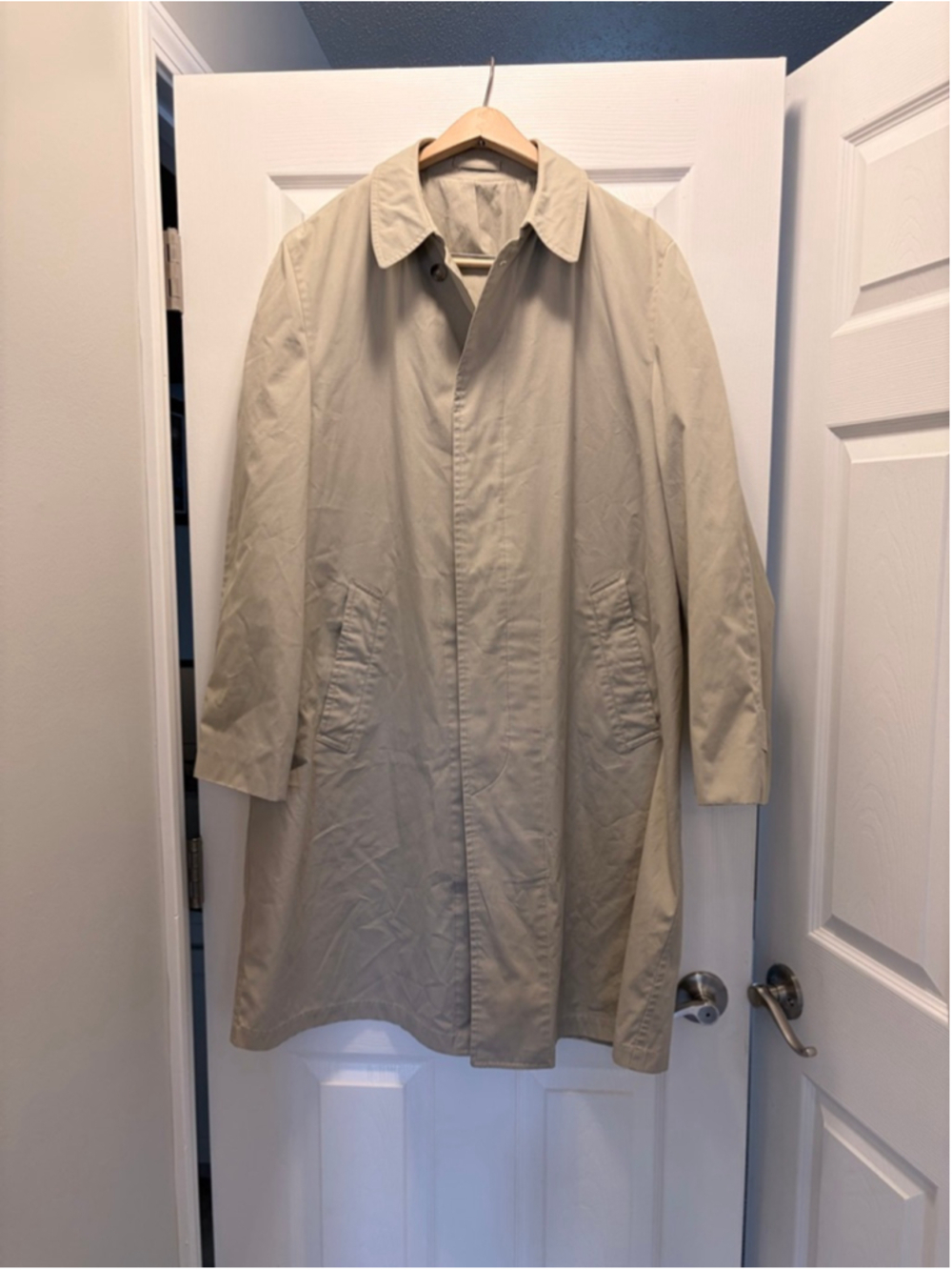 Men's London Fog Trench Coat M Beige